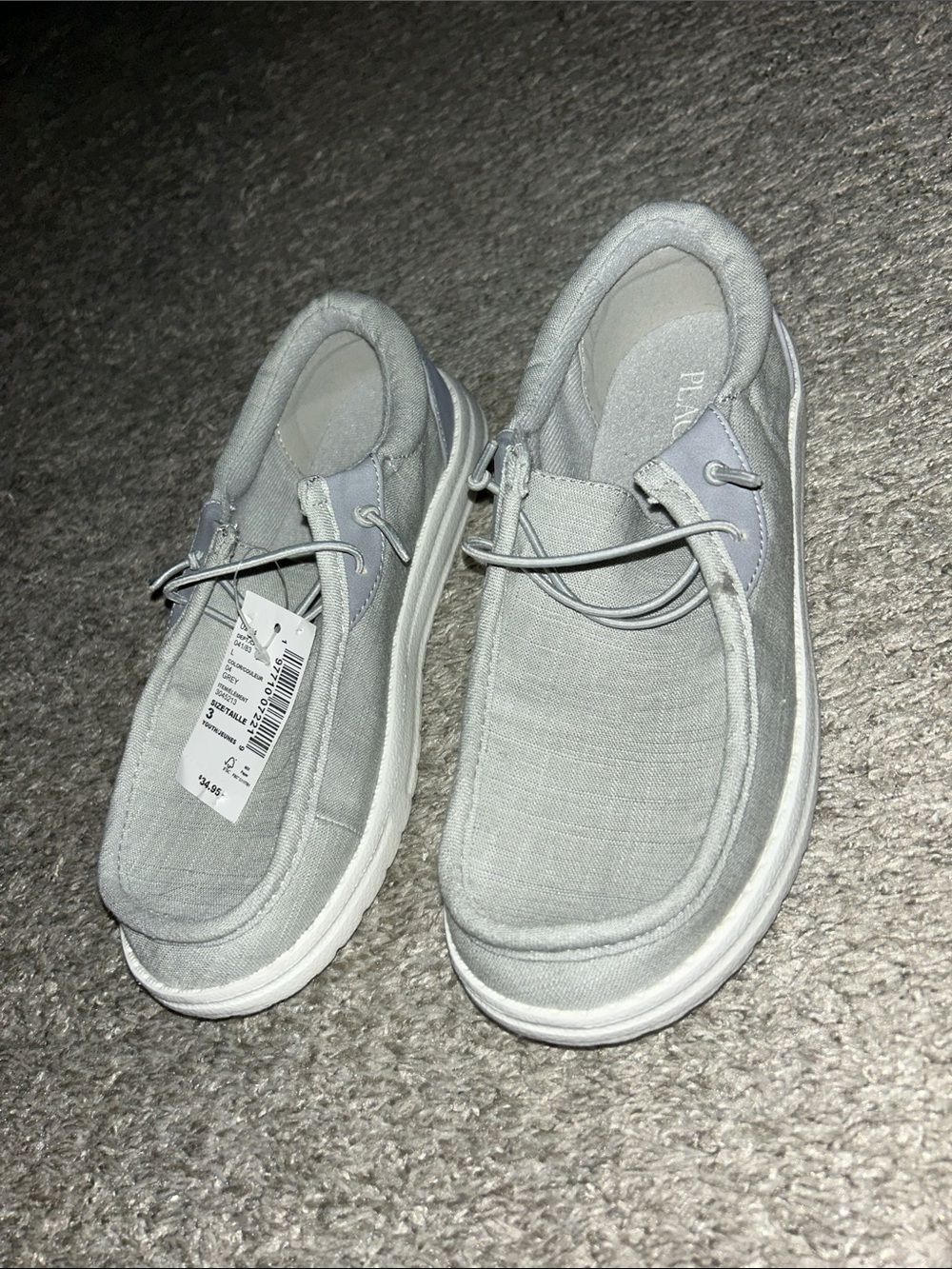 PLAE Men’s Slip-On Loafers in Light Gray